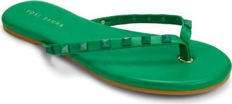 Yosi Samra Rivington Stud Flip Flop in Green at Nordstrom, Size 11