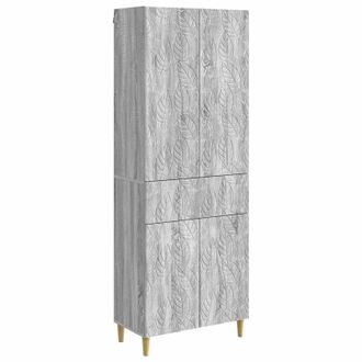 vidaXL Juego De Armarios 2 Uds. Sonoma Gris Madera De Ingenier&iacute;a Vidaxl