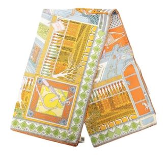 Herm&egrave;s Pre-owned Scarves, female, Multicolor, Size: ONE SIZE Pre-owned Objets de Curiosite Silk Scarf