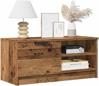 vidaXL Vidaxl - Mobili Porta tv 2 pz Legno Vecchio 80x35x36,5 cm in Truciolato