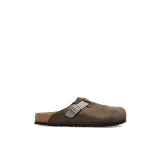 Birkenstock Schoenen, Heren, Bruin, 42 EU, Leer, Boston BS Regular Fit