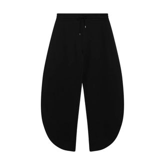 Alaia Petal Fleece Joggers - Dames - Broeken - Zwart - Maat: XS Fleece