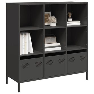 Berkfield Home Highboard&not;Black 101.5x39x103.5 cm Steel in Black