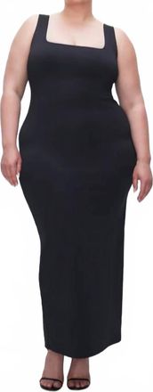Good American Modern Tank Maxi Dress In Black