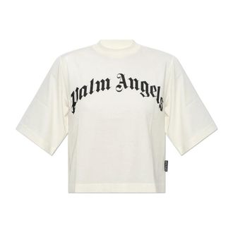 Palm Angels Mujer, Camisetas, Beige, Talla: S