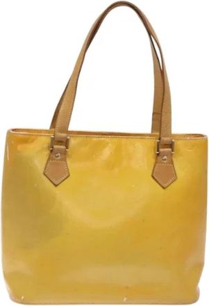 Louis Vuitton Tweedehands leren Louis Vuitton tassen - Dames - Vintage Shopper - Geel - ONE Size - Leer - Vintage