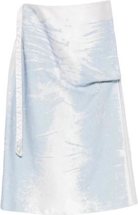 Diesel De-Sira Rok - Dames - Midirokken - Blauw - W28 - Katoen - Rokken