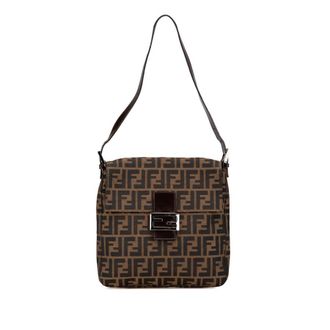 Fendi Pre-owned Fendi Zucca Canvas Shoulder Bag Ladies 2305 26730 008