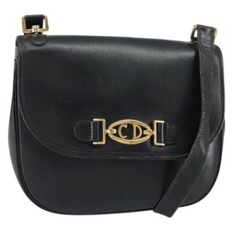Dior Pre-owned Vintage Schoudertas - Dames - Pre-owned - Zwart - Maat: ONE Size Leer