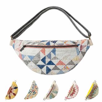 Generic HDQQUD Crossbody Bag For Women Vintage-Inspired Patchwork Quilted Sling Bag,Handmade Small Shoulder Chest Bag With Adjustable Shoulder Straps, Boho Cr