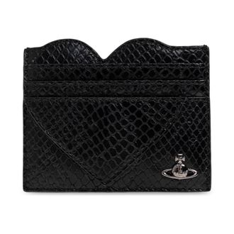 Vivienne Westwood Wallets & Cardholders, female, Black, Size: ONE SIZE Heart-shaped Card Holder