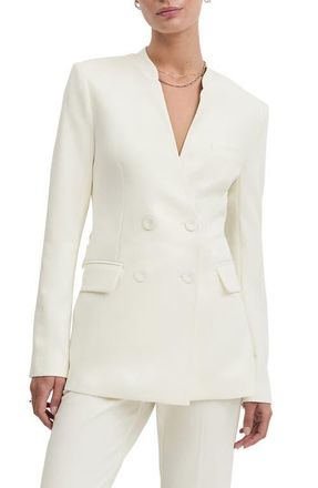 Favorite Daughter The Celeste Double Breasted Blazer in Ivory at Nordstrom, Size X-Small
