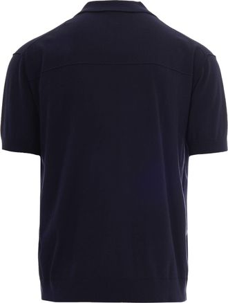 Paolo Pecora Mens Polo Shirt Knit Blue Cotton T-shirts And Polos