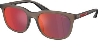 Prada PS B09SU 29F21A Mens Sunglasses Brown Size 54