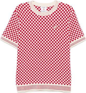 Casablanca Checkered Knit T-shirt