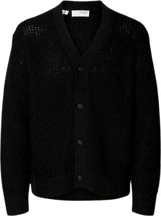 Selected Truien & Vesten, Heren, Zwart, L, Cardigans