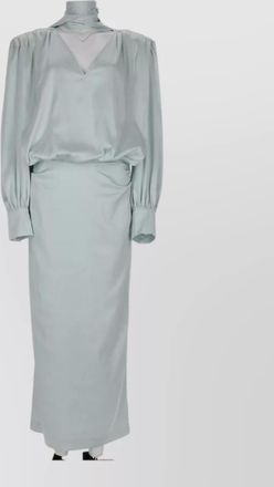 Rotate satin midi dress