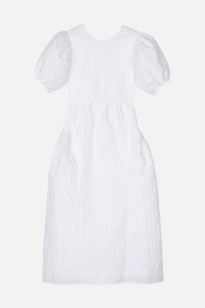 Cecilie Bahnsen White Catrine Midi Dress