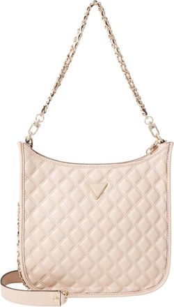 Guess Shoulder Bags, female, Beige, Size: ONE SIZE Giully Quilted Shoulder Bag
