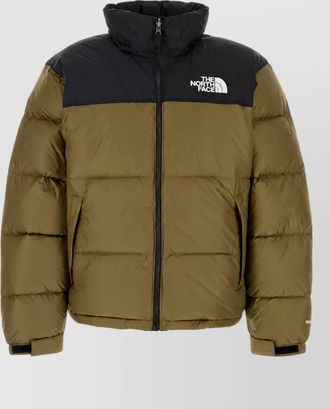 The North Face two-tone down puffer jacket