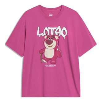 Li-Ning x Disney Toy Story Lotso Graphic T-shirt Pink AHST755-5