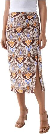 Salsa Tijdloze A Line Rok - Dames - Midirokken - Veelkleurig - XS - Rokken