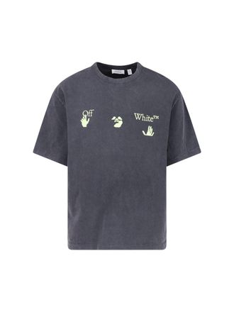 Off-white Black Bacco Arrow Skate Graphic Cotton T-Shirt