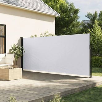 Berkfield Home Retractable Side Awning White 170x300 cm