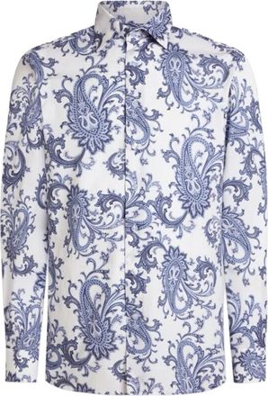 Etro Roma 8 Shirt - Heren - Casual Overhemden - Veelkleurig - XL - Katoen - Overhemden