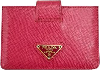 Prada Pre-owned Wallets, female, Pink, Size: ONE SIZE Pre-owned Fabric Wallet