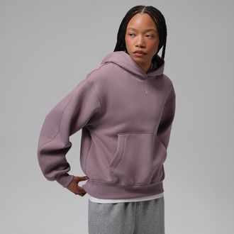 Nike Jordan Womens Jordan Brooklyn Pullover Hoodie in Purple | IM7285-524