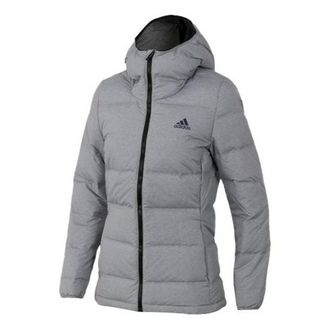 adidas (WMNS) adidas Sportswear Helionic MEL Hooded Jacket Grey CZ1385