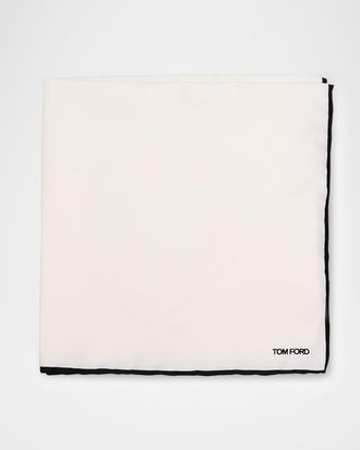 Tom Ford Men & apos;s Solid Classic Silk Pocket Square