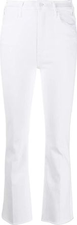 Mother Hustler Ankle Fray - Dames - Bootcut Jeans - Wit - W30 - Katoen - Jeans