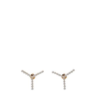 Y / Project Mini Y Oorbellen - Dames - Oorbellen - Wit - ONE Size - Accessoires