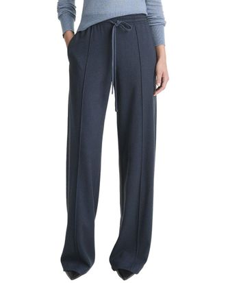 Vince Mid-Rise Drawstring Wool-Blend Pull-On Pant