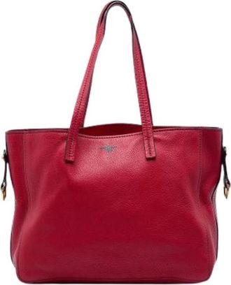 Dior Pre-owned D-Bee Tote Bag - Dames - Vintage Shopper - Rood - ONE Size - Leer - Vintage