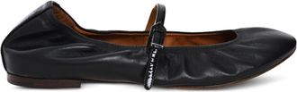 Lanvin leather ballet flats - women - Calf Leather/Calf Leather/Calf Leather - 37 - Black
