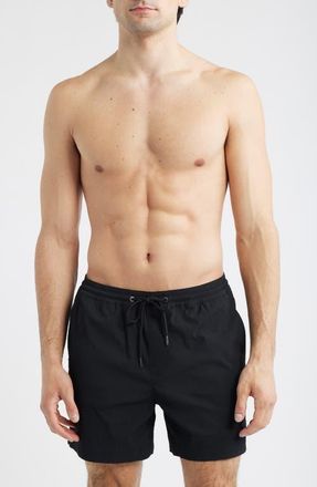 Nordstrom 5-Inch Volley Swim Shorts in Black at Nordstrom, Size Xx-Large
