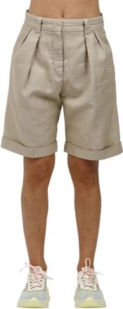 Aspesi Cotton and linen Bermuda shorts