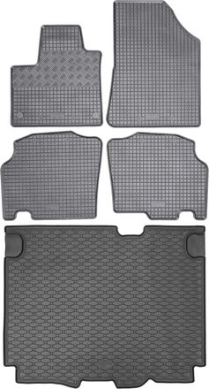 OEM Juego De Alfombrillas De Goma Para Furgoneta Mercedes Clase T A Partir De Abril De 2022 + Alfombrilla Para El Maletero