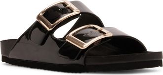 Madden Girl Bodiee Slide Sandal in Black Patent at Nordstrom Rack, Size 8.5
