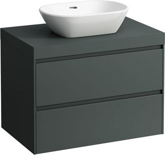 Laufen Laufen - Lani Lavabo Sobre Encimera Gris Tr&aacute;fico Incl. Mueble Bajo