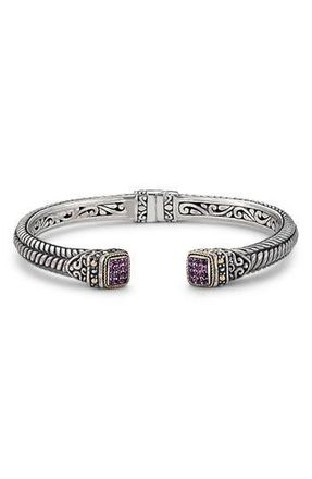 Samuel B. Woven Pav&eacute; Tipped Bangle in Rhodolite at Nordstrom Rack