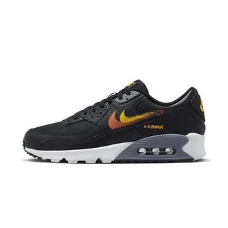Nike Fitness, Heren, Zwart, 39 EU, Leer, Air Max 90