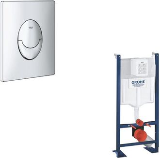 GROHE Estructura De Soporte Para Wc Grohe Rapid Sl Project Con Placa Cromada Skate Air Rapide Sl