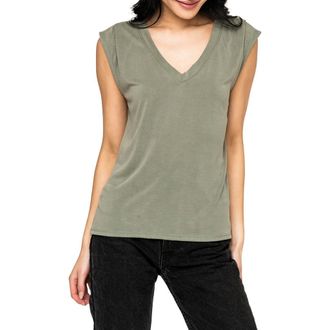 Gibsonlook V-Neck T-shirt in Military Green at Nordstrom Rack, Size Xx-Small