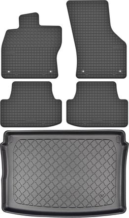 OEM Juego De Alfombrillas De Goma Para El Coche Y El Maletero Del Seat Arona Suv A Partir De Noviembre De 2017