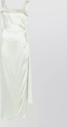 Maison Margiela silk draped sleeveless maxi dress
