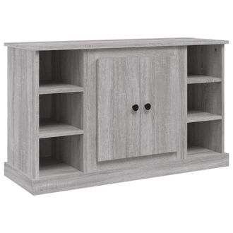 vidaXL Aparador De Madera Contrachapada Gris Sonoma 100x35,5x60 Cm Vidaxl
